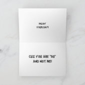 CARTE GLOATING CHAT "50E ANNIVERSAIRE" (Intérieur)