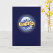 Carte globale de salutation/note d'unité (Fleur jaune)