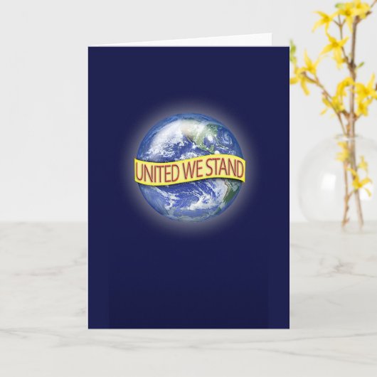 Carte globale de salutation/note d'unité (Fleur jaune)