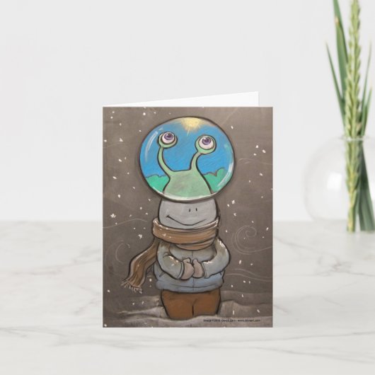 Carte globe anti-neige (Devant)