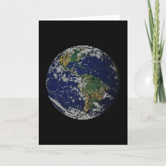 Carte globe en points (Devant)
