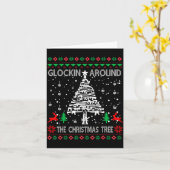 Carte Glockin' Around The Christmas Tree Gun Owner Ugly (Fleur jaune)