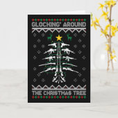 Carte Glocking Around The Christmas Tree Ugly Christmas  (Fleur jaune)