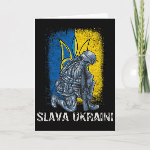 Carte Gloire à l'Ukraine Trident Pro Ukraine Slava Ukraï