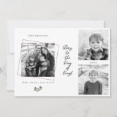 Carte Gloire au roi des rois Collage Photo Noël (Devant)