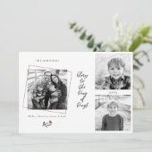 Carte Gloire au roi des rois Collage Photo Noël (Debout devant)