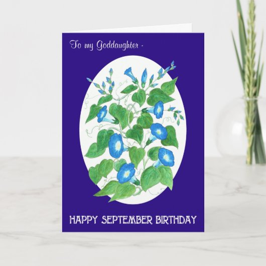 Carte Gloire du matin Septembre Anniversaire pour Godgir (Devant)