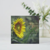 Carte Gloire du Tournesol (Debout devant)