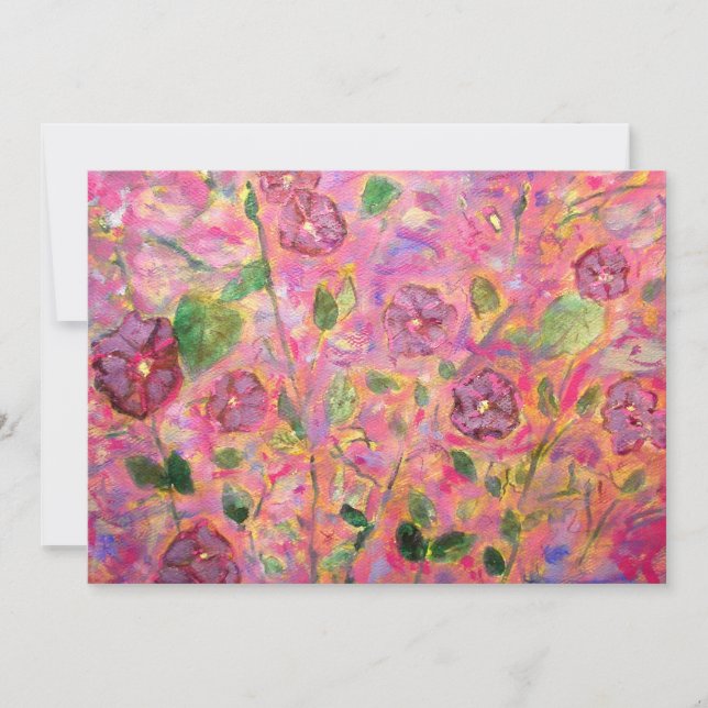 Carte gloire matinale fleurie (Devant)