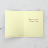 Carte Gloires de matin du jour de mère (Intérieur)