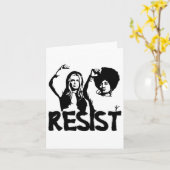 Carte Gloria Steinem Et Dorothy Pitman Hughes Résistent (Fleur jaune)