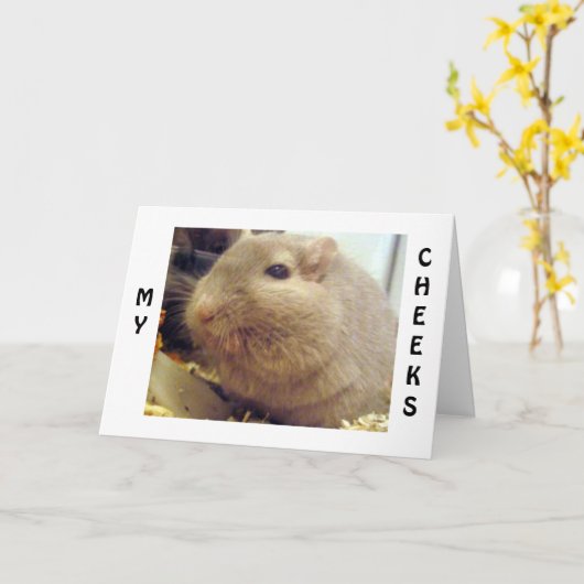 CARTE GLOUTING GERBIL EST MAINTENANT PLUS JEUNE QUE VOUS (Fleur jaune)