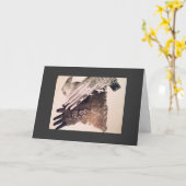 CARTE "GLOVES VINTAGES" DIT PROFITER DE VOTRE "50ÈME" (Fleur jaune)