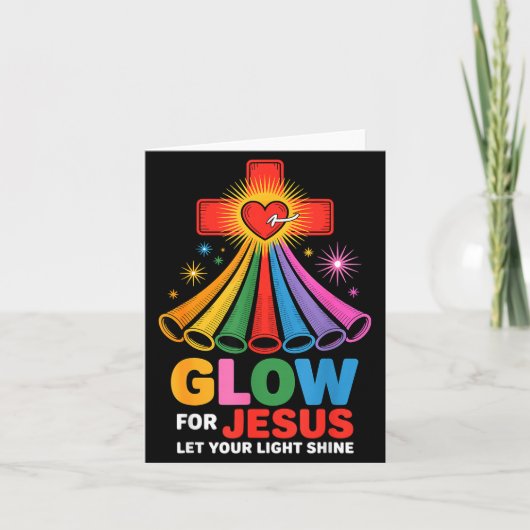 Carte Glow For Jesus Christian Faith  (Devant)