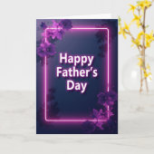 Carte Glowing Fathers Day Message Card (Fleur jaune)