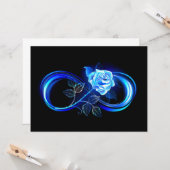 Carte Glowing infinity with blue rose (Devant/Arrière en situation)