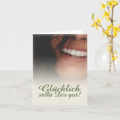 Carte Glücklich steht Dir intestin ! (Fleur jaune)