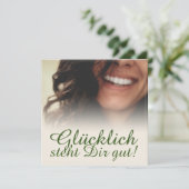 Carte Glücklich steht Dir intestin ! (Debout devant)