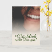 Carte Glücklich steht Dir intestin ! (Fleur jaune)