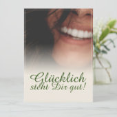 Carte Glücklich steht Dir intestin ! (Debout devant)