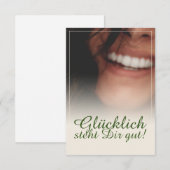 Carte Glücklich steht Dir intestin ! (Devant / Derrière)