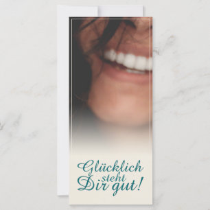 Carte Glücklich steht Dir intestin !