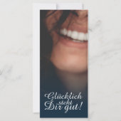 Carte Glücklich steht Dir intestin ! - Blau (Devant)
