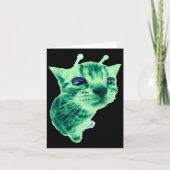 Carte Gnarp Chat Silly Alien Chat Mème Brainrot Mème Drô (Devant)