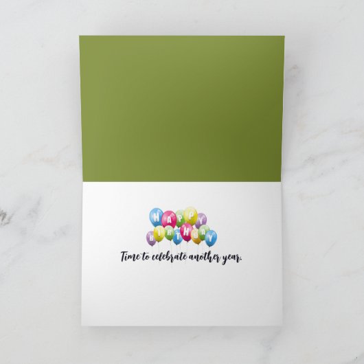 Carte Gnome Anniversaire Avec Ancienne Horloge (Intérieur)