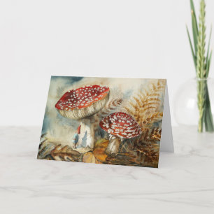 Carte gnome aquarelle