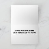 CARTE **GNOME COOL DIT BON THANKSGIVING** (Intérieur)