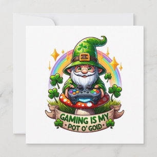 Carte Gnome de joueur de la Saint-Patrick