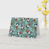 Carte Gnome de Noël Australien (Fleur jaune)