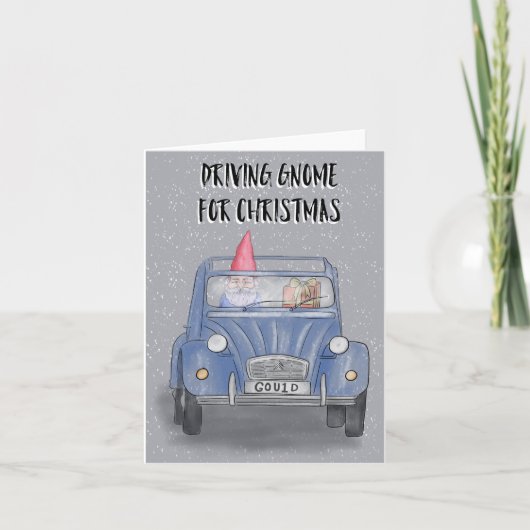 Carte Gnome de Noël pour Christmas (Devant)