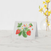 Carte Gnome fraise (Fleur jaune)