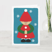 Carte Gnome Hiver Snowflakes Blair (Devant)