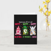 Carte Gnome Joyeuse Saint-Valentin Saint-Patrick Pâques  (Fleur jaune)