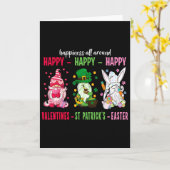Carte Gnome Joyeuse Saint-Valentin Saint-Patrick Pâques  (Fleur jaune)