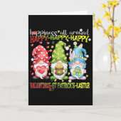 Carte Gnome Joyeuse Saint-Valentin Saint-Patrick Pâques  (Fleur jaune)