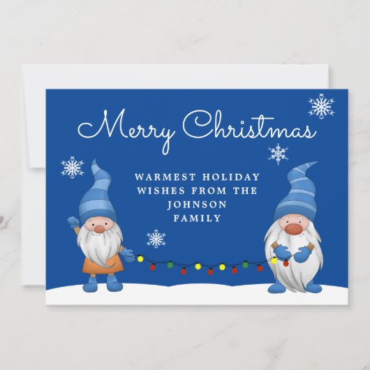 Carte Gnome Joyeux Noël (Devant)