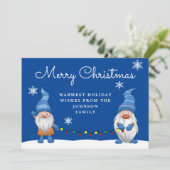 Carte Gnome Joyeux Noël (Debout devant)