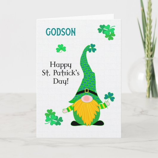 Carte Gnome Leprechaun de Godson St Patrick (Devant)