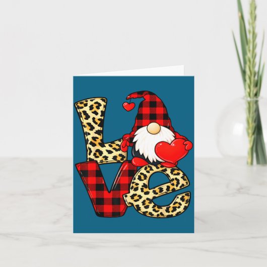 Carte Gnome Love Valentine Gnomes Valentines Day Men Wom (Devant)