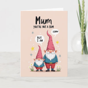 Carte Gnome Maman Tu N'es Pas Un Clochard