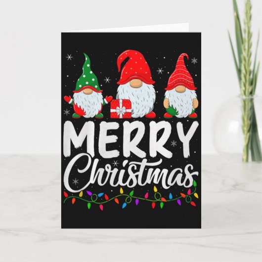 Carte Gnome Merry Christmas Pajamas Matching Family Grou (Devant)