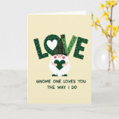 Carte Gnome One Loves You (Fleur jaune)