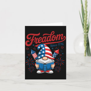 Carte Gnome Patriotique Américain 1776 Feu d'Artifice de