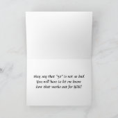 Carte GNOME PENSE QU'IL EST UNE COMIQUE POUR **50ème** A (Intérieur)