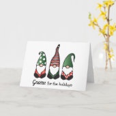 Carte Gnome pour les Holidays (Fleur jaune)