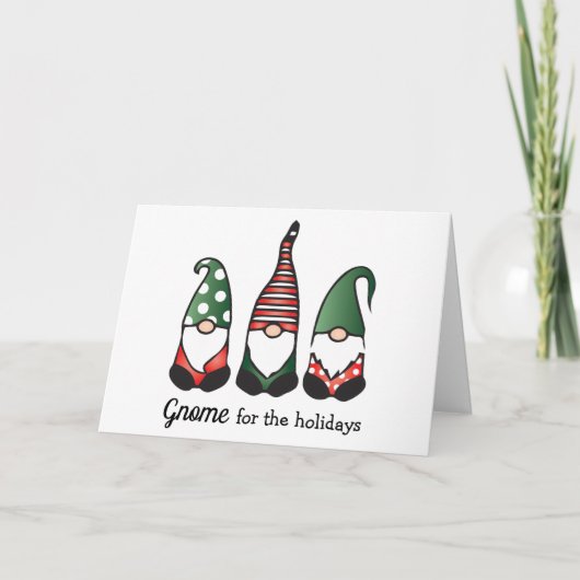 Carte Gnome pour les Holidays (Devant)